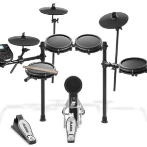 Alesis Drums Nitro Mesh Kit | Eight Piece All-Mesh Electronic Drum Kit With Super-Solid Aluminum Rack