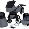 Boston Travel System 3in1 Baby Pram Car seat Pushchair Stroller Carrycot Buggy